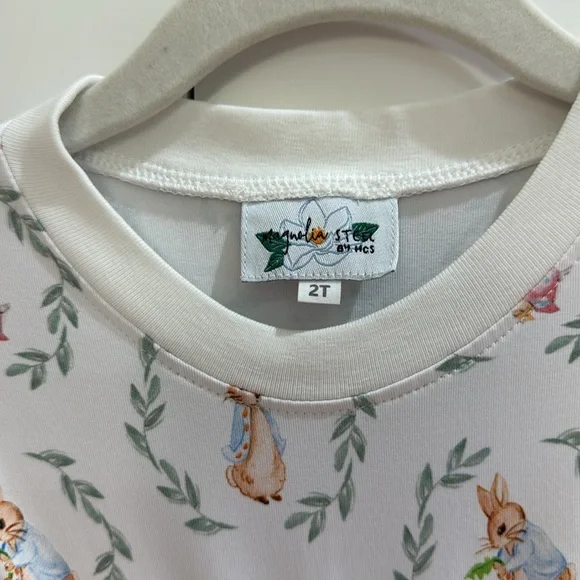 Magnolia Steel by HCS Peter Rabbit Two-Piece Lounge Set 2T - Picture 3 of 8